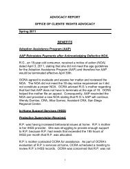 Advocacy Report Winter - Disability Rights California