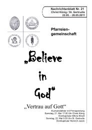 „Vertrau auf Gott“ - Pfarreiengemeinschaft Lingen-Süd