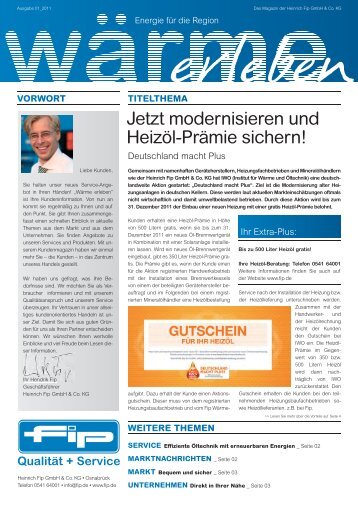 titelthema - Heinrich Fip GmbH & Co. KG