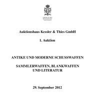 Auktionshaus Kessler & Thies GmbH 1. Auktion AnTIKe und ...