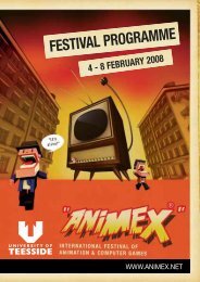 Festival programme - Animex - University of Teesside