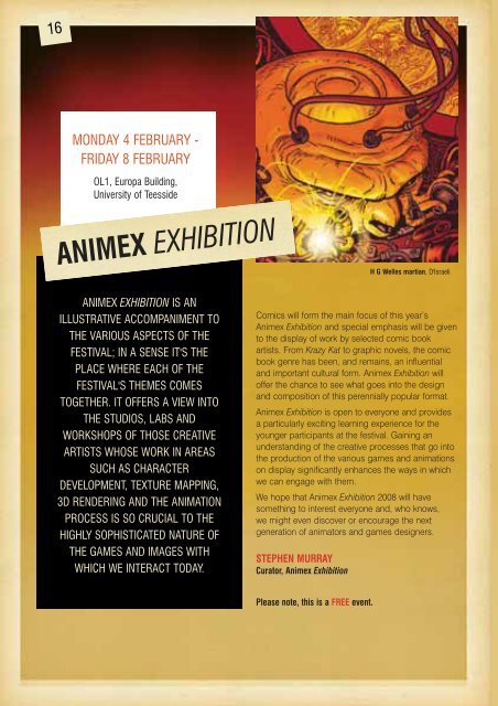 Festival programme - Animex - University of Teesside