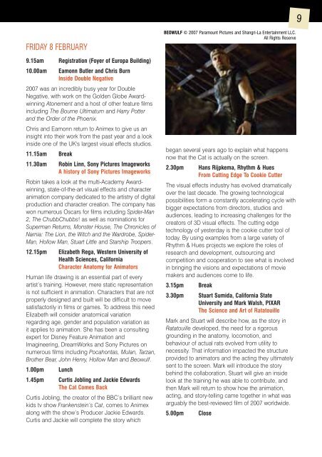 Festival programme - Animex - University of Teesside