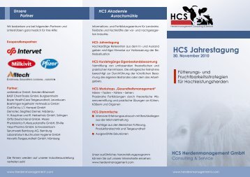 HCS Jahrestagung - HCS Herdenmanagement GmbH