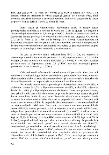 obezitatea într-o comunitate rurală din judeţul iaşi - Gr.T. Popa