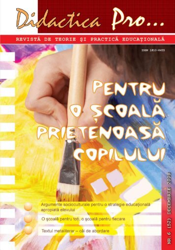 Nr. 52 - Centrul Educaţional PRO DIDACTICA