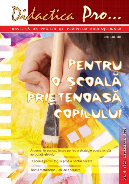 Nr. 52 - Centrul Educaţional PRO DIDACTICA