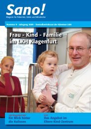 Frau - Kind - Familie im LKH Klagenfurt - Sano!