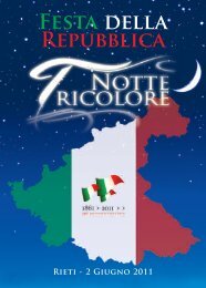 Notte tricolore - Archivio di Stato di Rieti