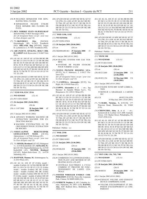 PCT/2002/1 : PCT Gazette, Weekly Issue No. 1, 2002 - WIPO