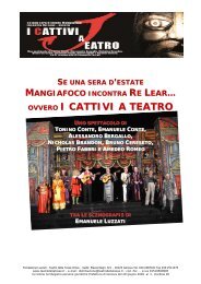 scarica il dossier in formato pdf - Teatro della Tosse
