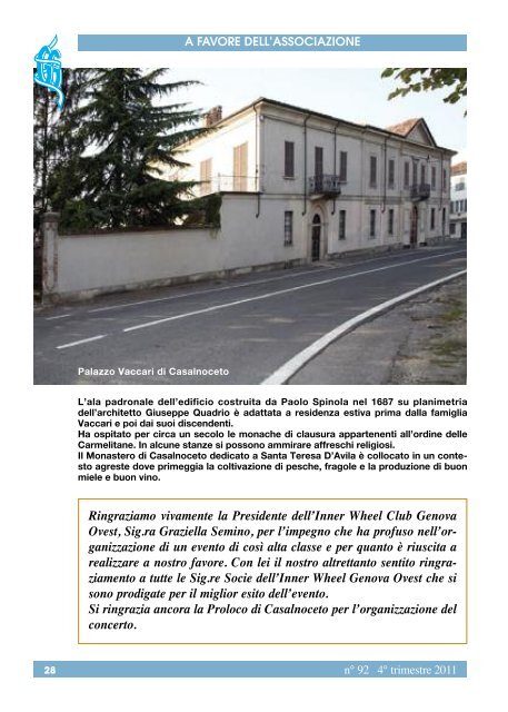 NOTIZIARIO - Associazione Gigi Ghirotti