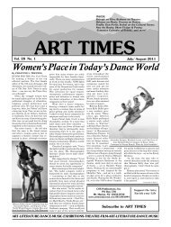 Women's Place in Today's Dance World - Art Times