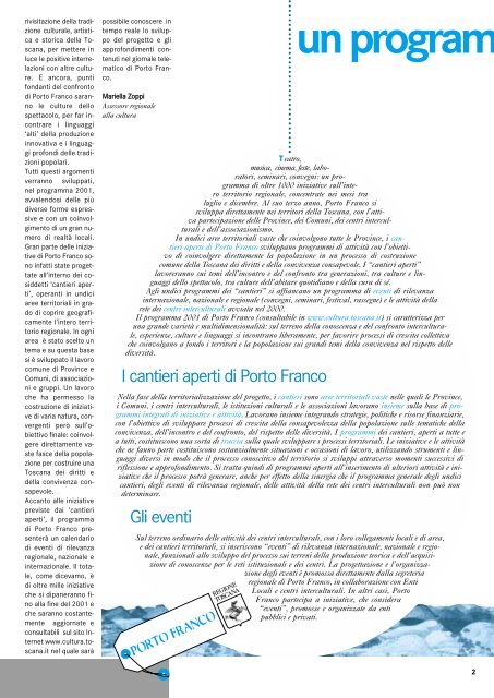 cantieri aperti - Regione Toscana