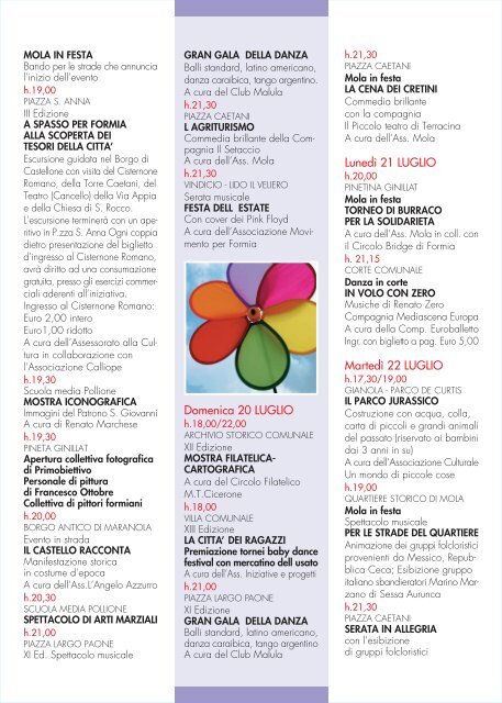 Restate a Formia – Luglio 2008 - LatinaEventi.it