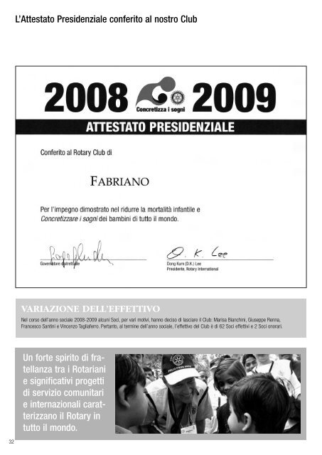 variazione dell'effettivo - Rotary Club Fabriano