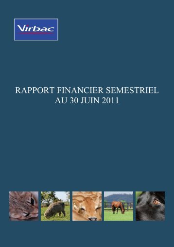 Rapport financier semestriel 2011 FR - Virbac