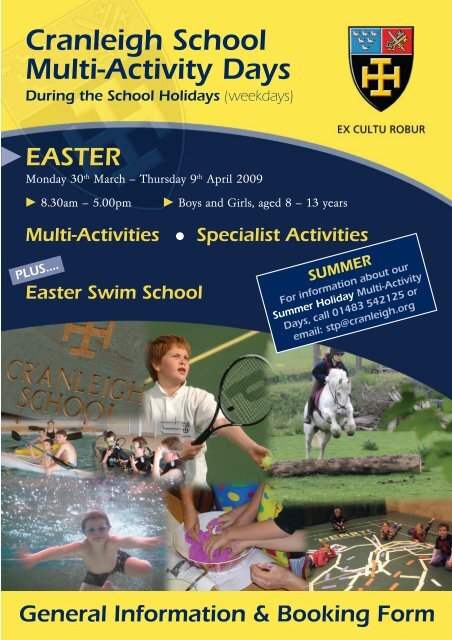 Cranleigh School Multi-Activity Days