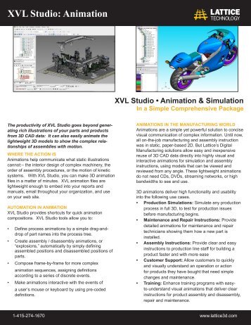 XVL Studio: Animation - Lattice Technology