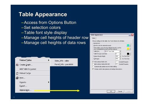 Visualizing ArcGIS Data with Graphs, Animations, and Reporting Tools