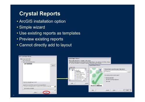 Visualizing ArcGIS Data with Graphs, Animations, and Reporting Tools