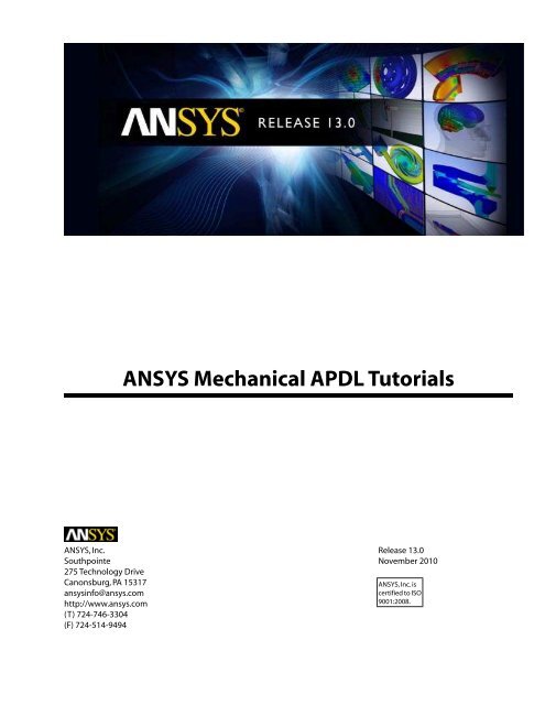 Mechanical APDL Tutorials - Ansys