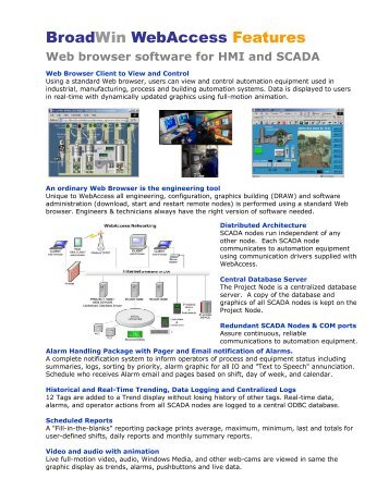 Web browser software for HMI and SCADA - BroadWin Technology ...