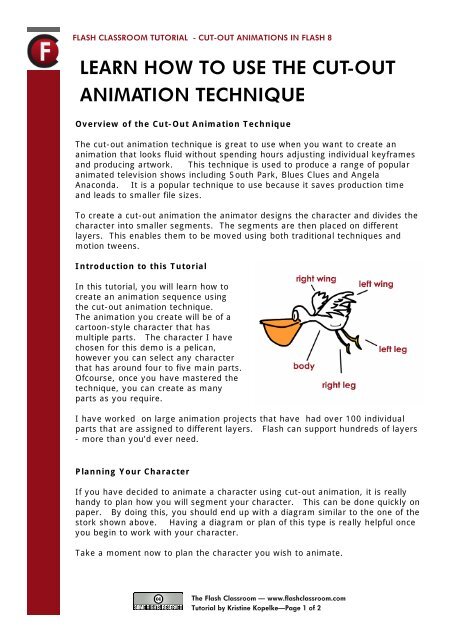learn how to use the cut-out animation technique - Flash Classroom learn how to use the cut-out animation technique - Flash Classroom