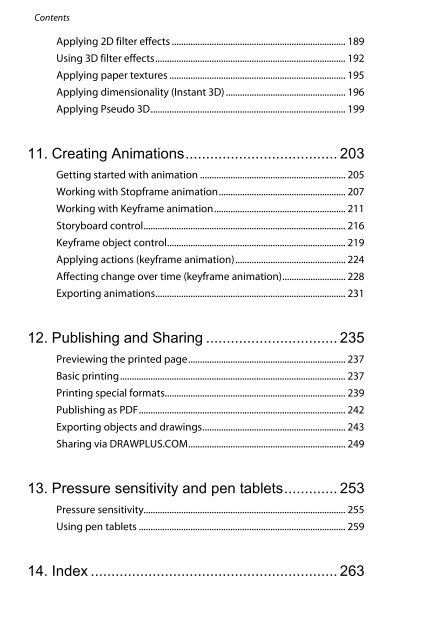 Table of Contents - Serif