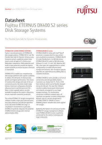 Datasheet: ETERNUS DX400 S2 - Anima BCI