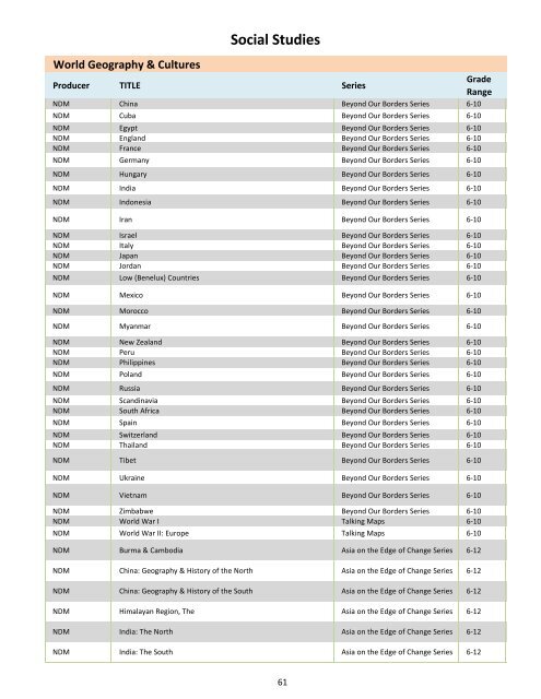 Sciences - EVSC iCATS