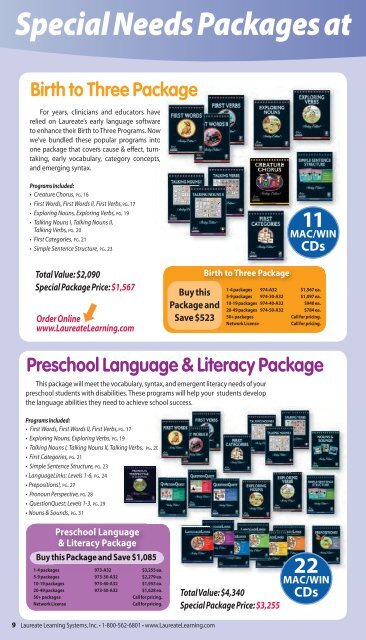Laureate Special Needs Software Catalog - Laureate Learning ...