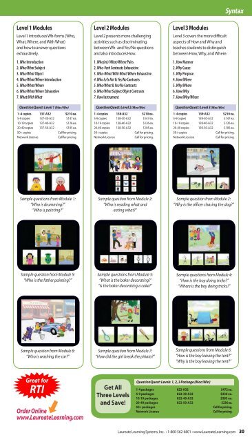 Laureate Special Needs Software Catalog - Laureate Learning ...
