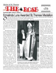 Feb. Rose - Shrine of St. Therese