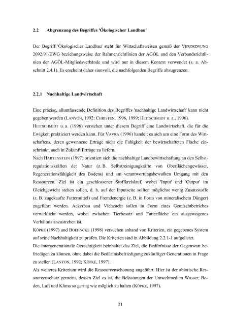 Die Rinderhaltung im Ökologischen Landbau - eine tiergerechte ...