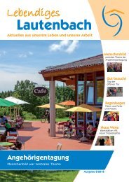 Sommer 2012 - Lebens- und Arbeitsgemeinschaften Lauterbach