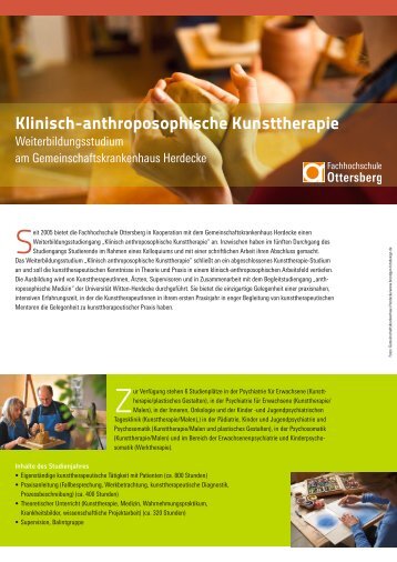 Klinisch-anthroposophische Kunsttherapie - Institut für ...