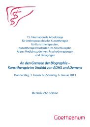 Grenzen der Biographie – Kunsttherapie im Umfeld - Medizinische ...