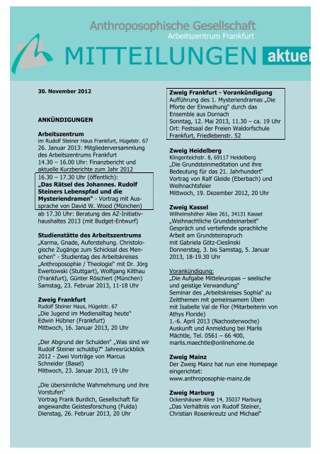 Mitteilungen Aktuell Pdf Download Arbeitszentrum Ffm