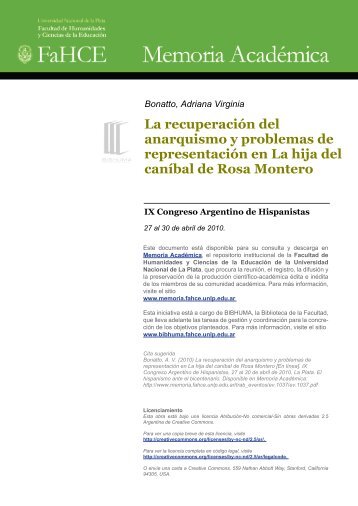 La recuperación del anarquismo y problemas de representación en ...