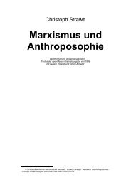 Marxismus und Anthroposophie - Institut für soziale Gegenwartsfragen