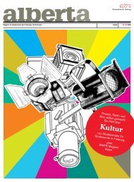 Kultur - alberta - das freiburger magazin für studierende
