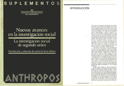 Suplementos/Anthropos 22 Textos de la historia social del ...