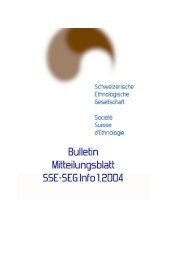 Bulletin Mitteilungsblatt SSE-SEG Info 2006-2 - SociÃ©tÃ© Suisse d ...
