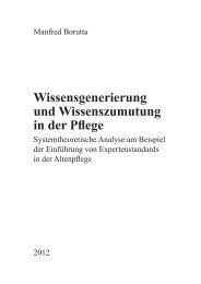 Wissensgenerierung und Wissenszumutung in der Pflege