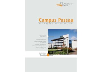 aus forschung und lehre - Universität Passau