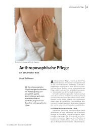 Anthroposophische Pflege - Institut für Pflege und Gesellschaft