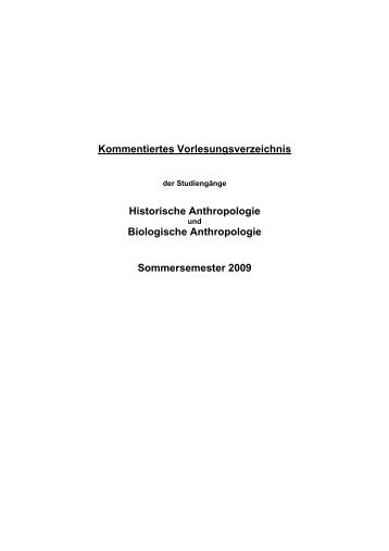 Kommentiertes Vorlesungsverzeichnis - ZAG der Universität Freiburg