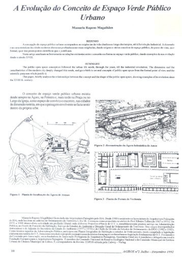 a evolucao do conceito de espaco verde publico urbano - Instituto ...