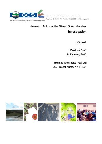 Nkomati Anthracite Mine: Groundwater ... - Sentula Mining